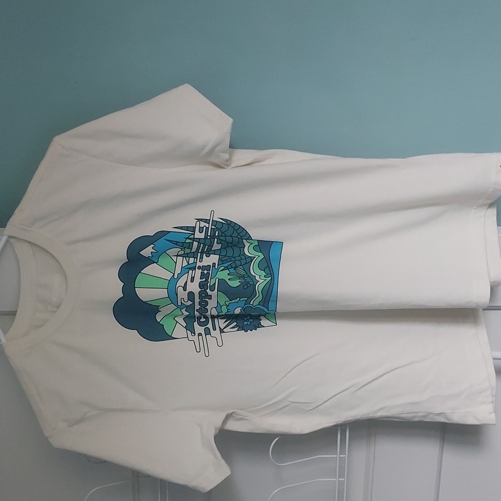 Cotopaxi Womens Organic Cotton Graphic Tee Medium Short Sleeve Shirt Outdoor